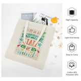 Tropical state of mind tote bag. Cotton canvas shopping bag for women, perfect for beach and travel.