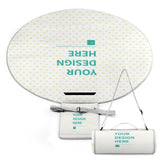 Waterproof foldable picnic mat with customizable design, ideal for outdoor activities and family picnics.