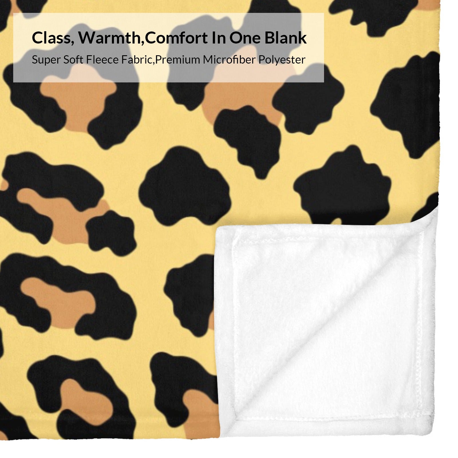 Animal skin leopard print flannel blanket, soft fleece material, perfect for warmth and comfort.