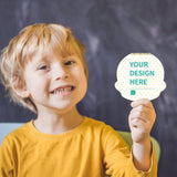 Smiling boy with personalized tooth box featuring 'YOUR DESIGN HERE', a keepsake gift