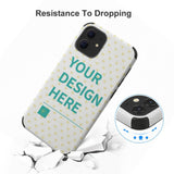 Customizable iPhone 12 case with your design, anti-scratch fiber skin cover, perfect gift