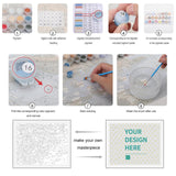 Paint by Numbers kit instructions: color matching, canvas, painting, customizable design, YOUR DESIGN HERE