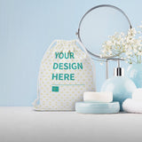 MyArtsyGift - Custom Cotton Drawstring Storage Bag Double for Women