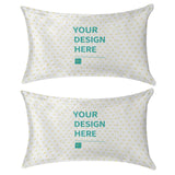 Custom golden velvet throw pillow cases, personalized with your design, set of 2, made in USA