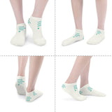 Personalized short socks with custom design options. Breathable polyester material, perfect for custom gifts.