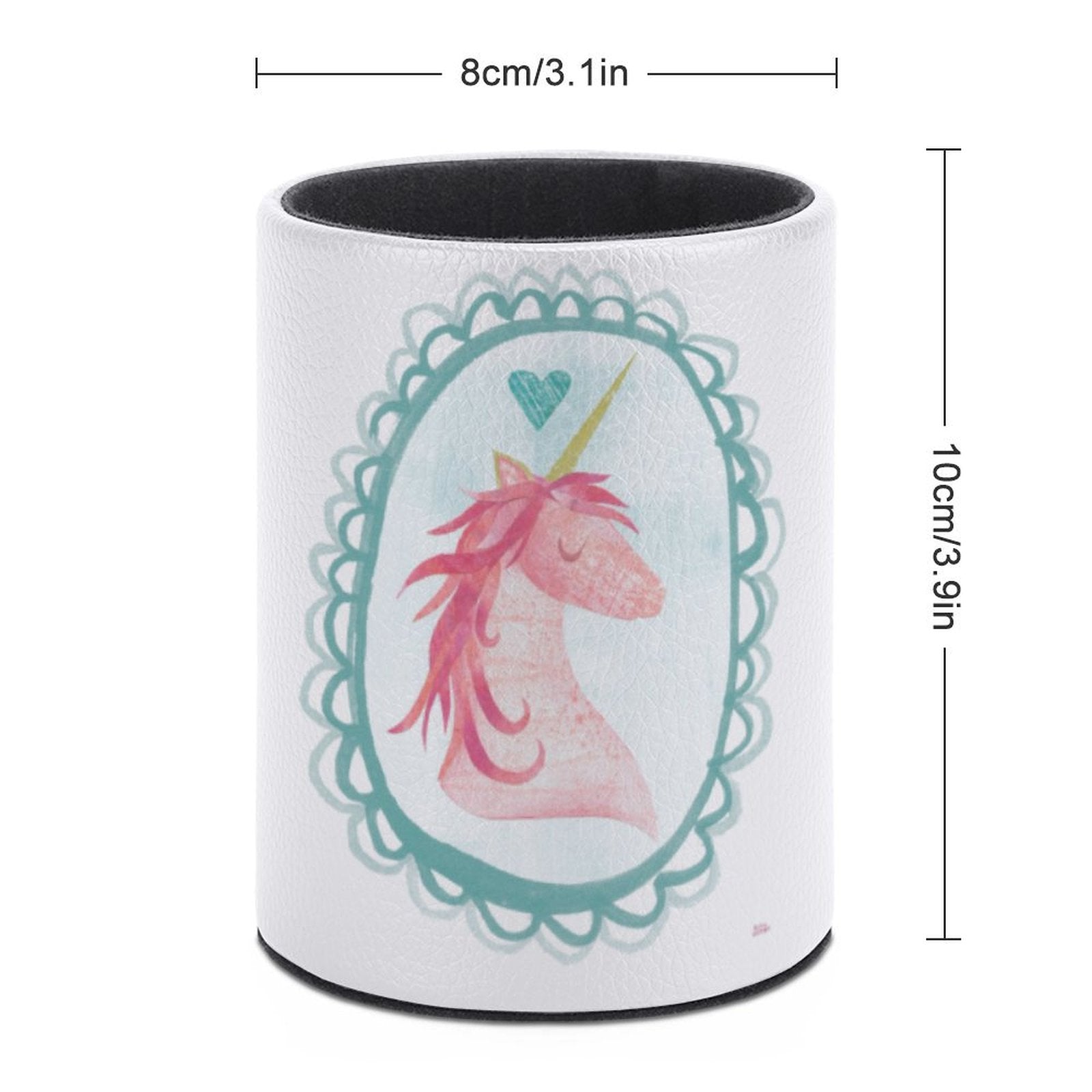 Unicorn Pen/Pencil Holder - PU Leather Desk Organizer for Office, School, and Home Supplies, from MyArtsyGift