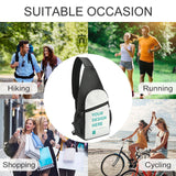 Custom sling backpack for men and women, suitable for outdoor activities: hiking, running, shopping, and cycling.