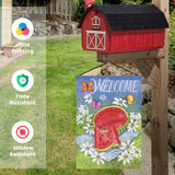 Summertime Welcome Garden Flag with Watermelon - Farmhouse Decor