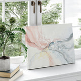 Pink and Gray Abstract Canvas Wall Art for Living Room, Office Decoration