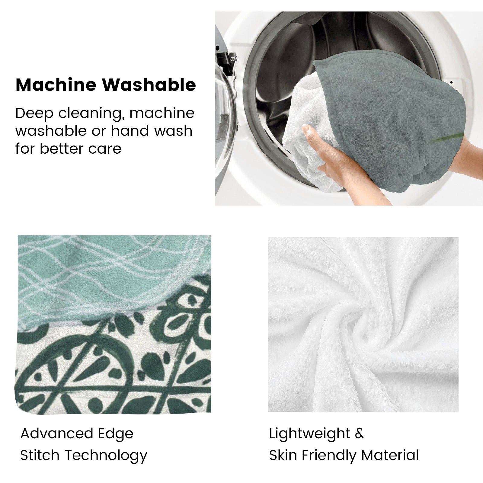 Laundry Dogs Flannel Blanket, Machine Washable, Soft and Skin-Friendly Material, USA Made