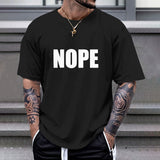 Black Gildan unisex "NOPE" t-shirt, comfortable cotton tee, available at MyArtsyGift.com