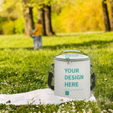 Personalized cooler backpack with YOUR DESIGN HERE design, ideal for travel, picnics and work. Leakproof and durable.