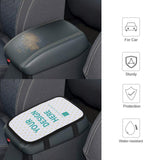 Custom car armrest cushion with personalized design; neoprene, protects car armrest; available on MyArtsyGift.com