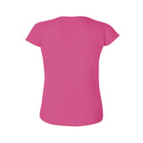 Women's pink short sleeve crewneck t-shirt, MyArtsyGift apparel