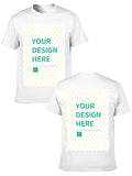 Custom 180g Cotton T-Shirt - Front & Back Print - Ships from Canada