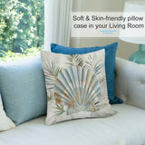 Seashell pillow cover, soft and skin-friendly, perfect for sofa decor in your living room