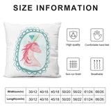 Unicorn plush throw pillow cover with watercolor design, soft material, available in multiple sizes for sofa or bed.