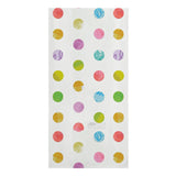 Personalized beach towel with colorful polka dots, microfiber, from MyArtsyGift