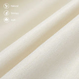 Flax placemat detail, showcasing natural, soft, and skimpy texture for dining table decor