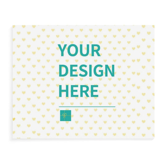 Customizable Paint by Number canvas with space for a design, personalized DIY art gift