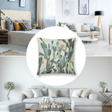 Cactus plush throw pillow cover for sofa and living room decor. Soft, fluffy, and decorative, featuring unique cactus art
