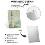 Metal tin sign with West Coastal Light design, durable tinplate, perfect for personalized home decor.