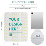 Custom iPad Pro 2021 Case with 'Your Design Here', protective cover with a heart pattern, iPad Pro 2020/2021/2022 compatible