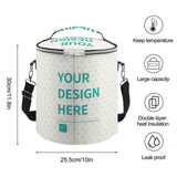 Personalized camping cooler backpack with YOUR DESIGN HERE print, travel cooler bag for work, picnic, beach