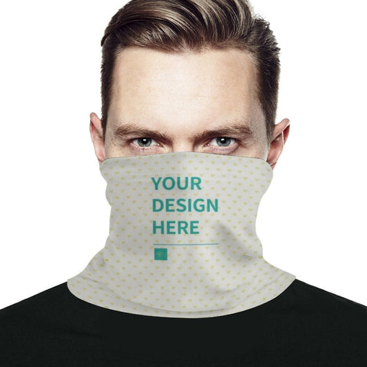 Custom Face Mask Personalized Neck Warmer with Your Design, Reusable Bandana for Men & Women