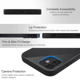Black iPhone 12 Series Case - Complete accessibility, lip protection, thin design, and camera protection