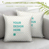 Custom throw pillow cases with personalized design, perfect for living room decor, available at MyArtsyGift.com