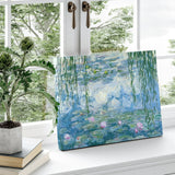 Monet Water Lilies canvas print, floral wall art for home decor.
