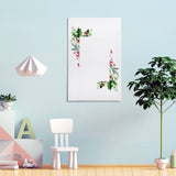 Custom loose-leaf notebook with watercolor holly berries border, perfect for holiday gifts.