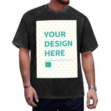 Custom black cotton t-shirt for men with customizable design, perfect summer gift.