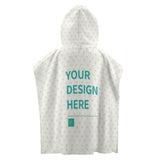 Customizable baby hooded towel for kids, with Your Design Here option. Great for bath, beach, pool. MyArtsyGift.