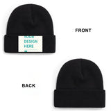 Custom Knit Beanie - Printed Patch - Ships from Canada