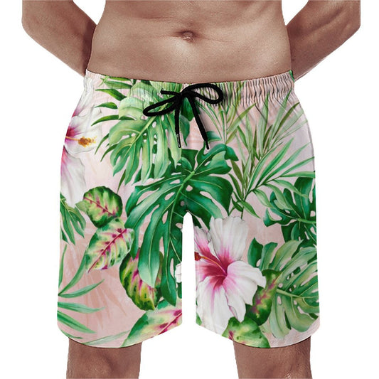 MyArtsyGift - Men's Swim Hawaiian Shorts Trunks with Mesh Lining Quick Dry Beach Board Gifts for Boyfriend