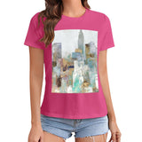 MyArtsyGift - Women's T-Shirt Graphic Print Short Sleeve Crewneck T-Shirt