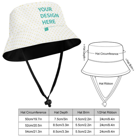 MyArtsyGift - Custom Baby Sunhat, Personalized Outdoor Safari Fishing-Hat for Girls Boys