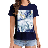 MyArtsyGift - Women's T-Shirt Graphic Print Short Sleeve Crewneck T-Shirt