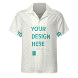 MyArtsyGift - Custom Men's Casual Button Down Shirts Short Sleeve Summer Shirts