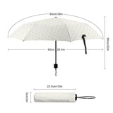 MyArtsyGift - Custom 3 Fold Umbrella Customized UV Resistant Umbrellas Gifts for Men and Women