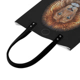 African Lion PU Leather Handbags - Ben Heine with Text anotherside