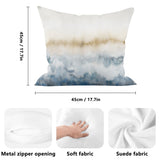 Gold Abstract Double-Side Printing Pillow Covers Decorative Throw Pillow Covers  for Sofa Couch Bed