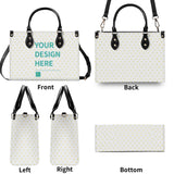 Personalized Crossbody Purses and Handbags for Women Customized Twill Faux Leather Tote Top Handle Bag