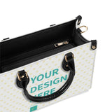 Personalized Crossbody Purses and Handbags for Women Customized Twill Faux Leather Tote Top Handle Bag