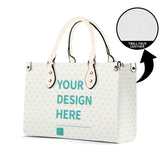Personalized Crossbody Purses and Handbags for Women Customized Twill Faux Leather Tote Top Handle Bag