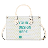 Personalized Crossbody Purses and Handbags for Women Customized Twill Faux Leather Tote Top Handle Bag