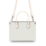 Personalized Crossbody Purses and Handbags for Women Customized Twill Faux Leather Tote Top Handle Bag