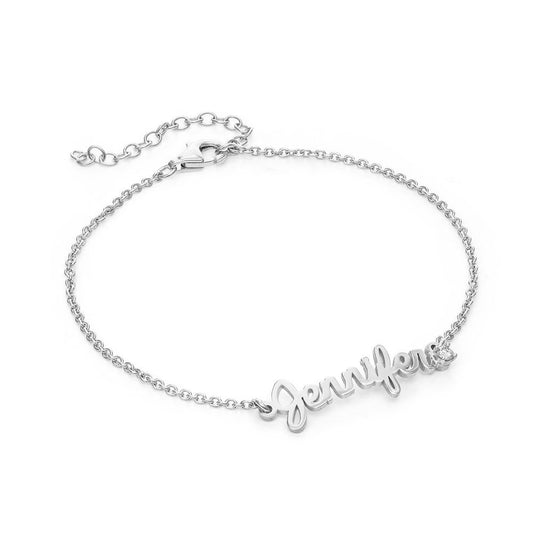 MyArtsyGift - Personalized Name Bracelet , Custom Bracelets with Name  Chain Bracelet Jewelry Gifts for Women